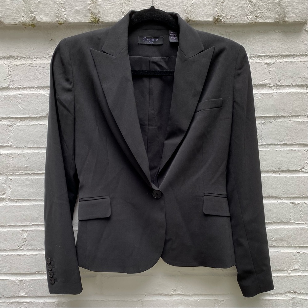 Context Petite Black Blazer